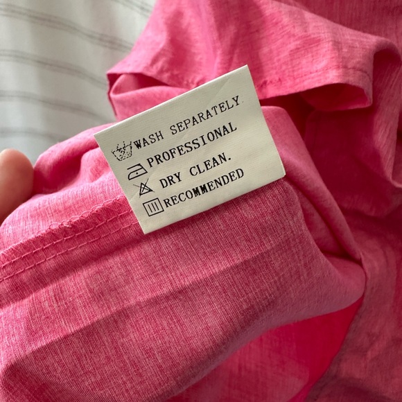 Pink cotton / poly blend shirt - perfect for summer! - Picture 3 of 10